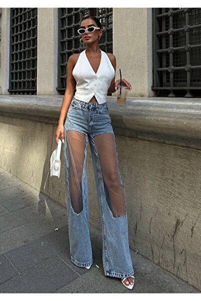 MADAME MELEK Pinterest Model Design Model Baggy Jean Palazzo Jeans Pantaloni