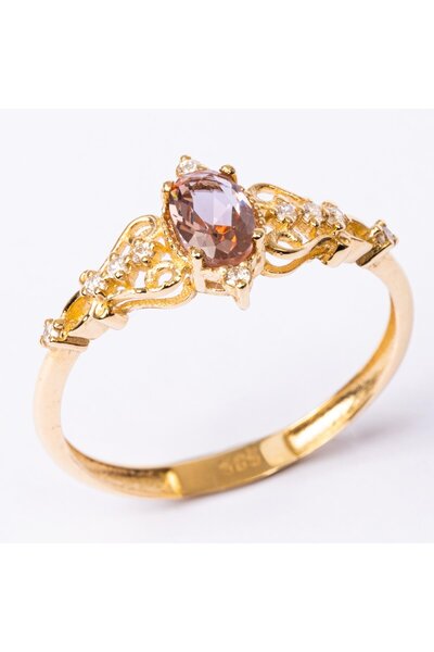 FasekGold Gümüş Yüzük - 0.50 Karat Love Zultanit Taşlı Prenses 925 Ayar Gümüş...