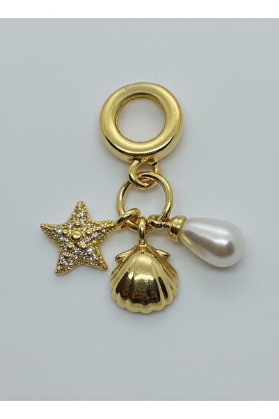 NG TAKI GÜZELLİK NG Altın Rengi Deniz Kabuklu İncili Yıldız Charm Çarm Uyumlu...