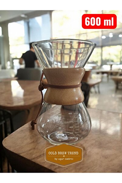 COLDBREWTREND Black Goat Ahşap Tutacaklı Chemex 600 Ml