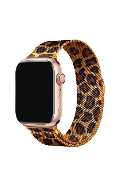 UnDePlus Apple Watch 44/45/46/49mm Kordon Milano Loop Metal Kordon 2/3/4/5/6/se/7/8/9/10/11/ultra