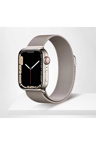 UnDePlus Apple Watch 7/8/9 41mm Kordon Milano Loop Metal Kordon