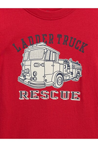 GAP Baby Boy Red Graphic Printed T-Shirt