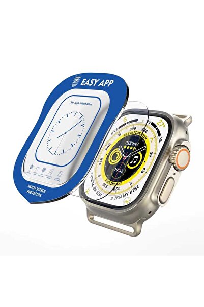 UnDePlus Apple Watch Ultra 1/2/3 49mm Uyumlu Kolay Uygulanabilir Cam Ekran Koruyucu