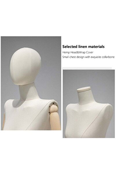 Arabest Female Mannequin Body, Sewing Mannequin Torso Dress Form, Adjustable Mannequin with Stand
