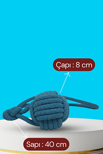 shop Monkey Fist Köpek Oyuncağı – Dayanıklı Pamuk İpli, Doğal Top ve Çekiştirme Oyuncağı (Medium)