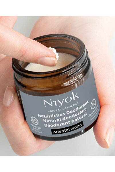 Niyok deodorant cremă, Lemn Oriental, vegan, fără aluminiu, 40 ml