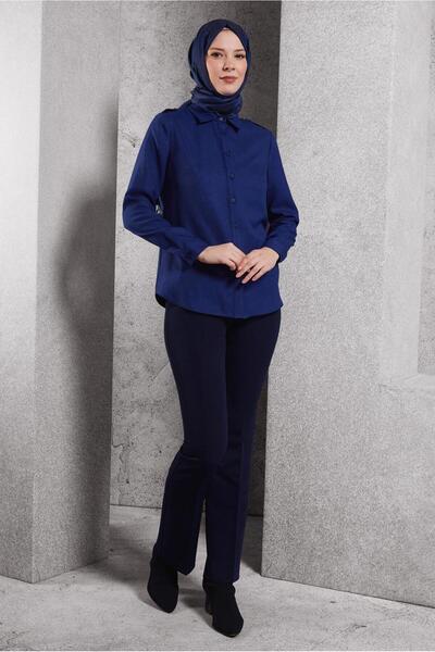 Alvina 45240 Model Shirt Collar Blouse