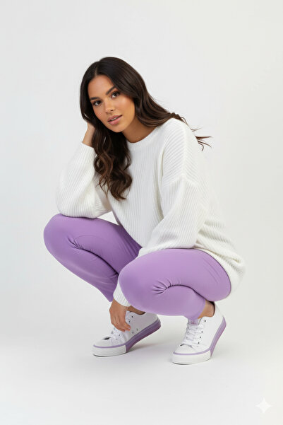 Benetton ® Original New Season Women's Sports Shoes Bn30176 White Lilac