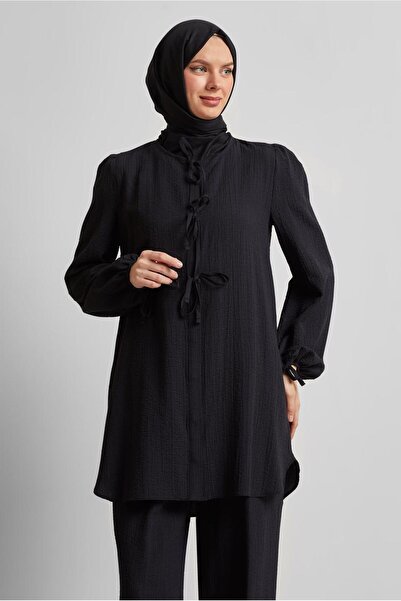 Alvina Lace-Up Detail Pants Suit 45620