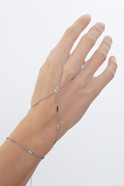 Bijuty سلسلة شاهمران نسائية بتفاصيل مميزة - لون فضي - (مع هدية مفاجئة)