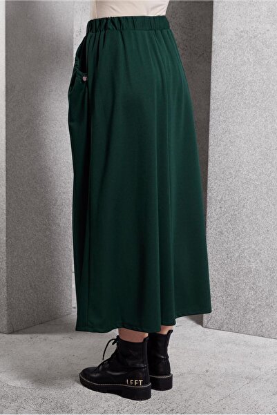 Alvina 60631 Model Elastic Waist Tracksuit Skirt