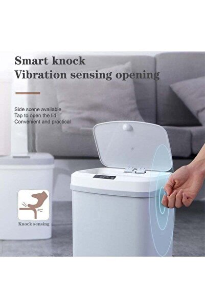 Arabest Touchless Trash Can, 16L Motion Sensor USB Rechargeable