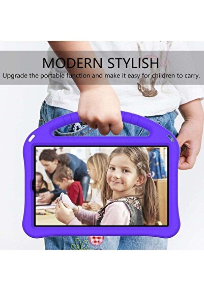 Bukela جراب تابلت للأطفال لجهاز لينوفو تاب M10 HD الجيل الثاني (TB-X306F/TB-X306X) - بنفسجي