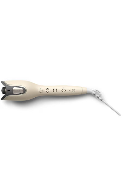 Philips SenseIQ Automatic Curling Iron 8000 Series BHB887/00, 3 temp., 3 directions, ions, Champagne