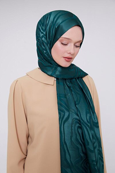 Levidor Emerald Abstract Pattern Deluxe Devore Shawl