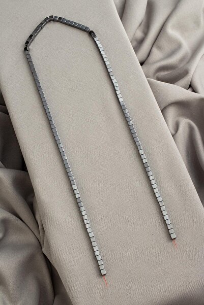 Uçar Doğaltaş Hematit Doğal Taş Parlak Füme Küp Kesim 3x3mm Dizi [AA]