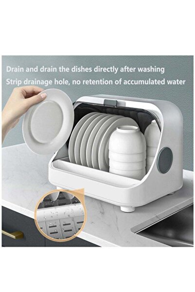 Arabest Countertop Drying Cup Cabinet, Portable Mini Automatic Sterilisers Disinfection Machine for Tablewar