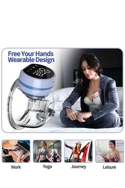 Arabest Breast Pump,Portable Breast Pump,Wearable Breast Pump,Hands Free Electric Breast Pump,Painless Breas
