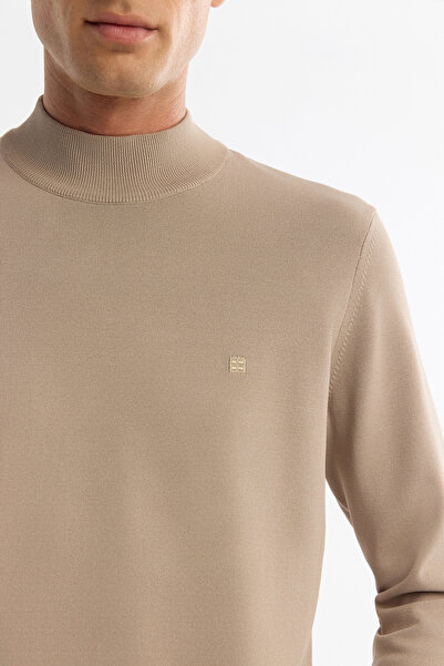 Avva Erkek Vizon Yarım Balıkçı Yaka Rayon Triko Regular Fit Kazak A42Y5100