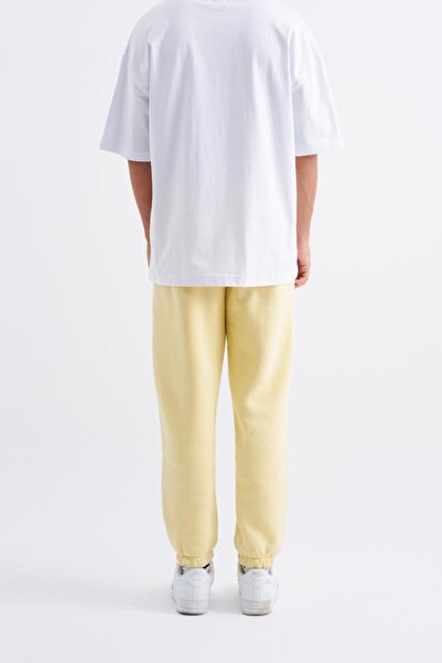 Machinist Men's Basic Jogger Relaxed Yellow Sweatpants