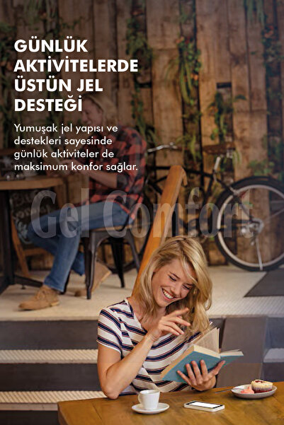 Gel Comfort GC16 | Yumuşak Jel, Ince, Rahat, Konfor, Tüm Ayakkabılar Ile Uyumlu Ve Ön Şok Emici Iç Tabanlık