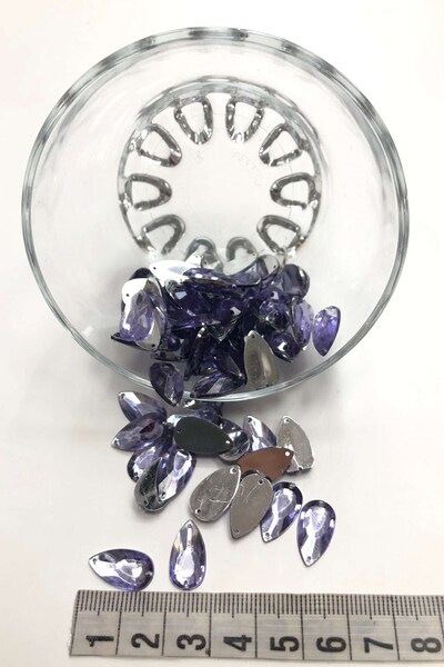 Hobigram Vrste perli Lila kap plastični razmakni kamen 20 gr – Perle, stilski...