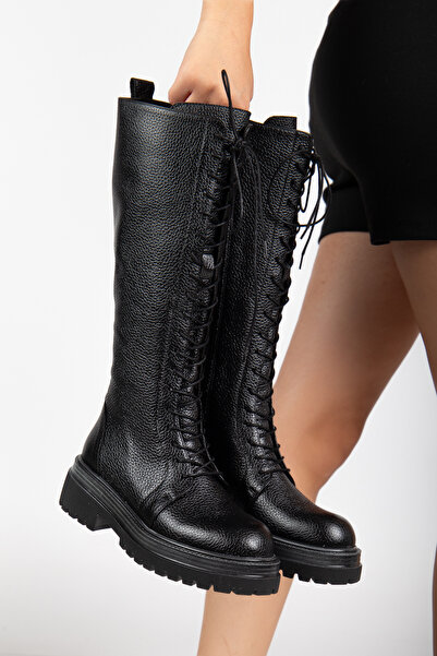 Elile Shoes Hakiki Deri 35-36 Numaradan 41-42-43 Numaraya Kadar Kadın Kışlık Çizme