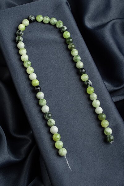 Uçar Doğaltaş Zebercet Doğal Taş Parlak Küre Kesim 8mm Dizi