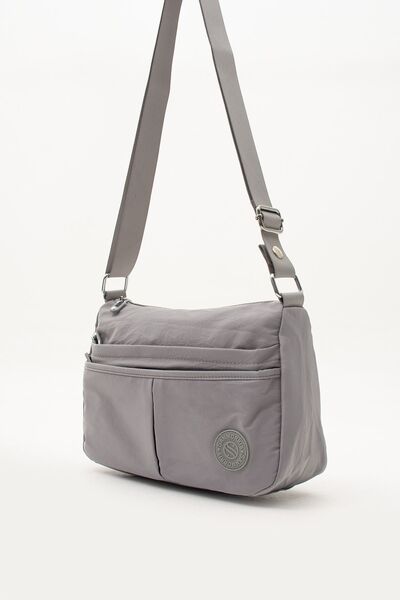 Sanmorris Geantă de mână și de umăr cu 5 ochi gri deschis - Crossbody rezistent la apă