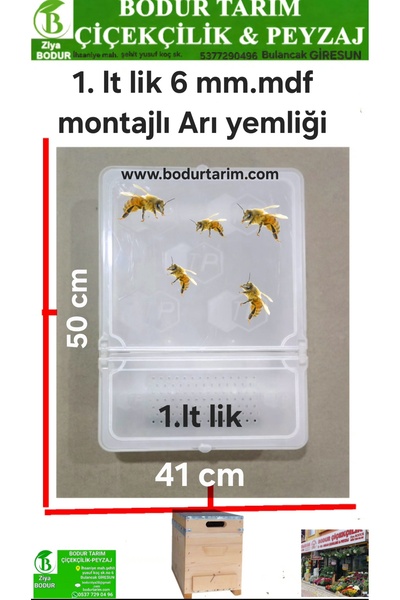 BODUR TARIM Bulancak 50x41, 1, Lt Lik 6 Mm Mdf Kovan Üstü Arı Yemlik