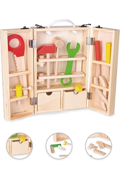 Generic Wooden Multifunctional Tool Box Toy