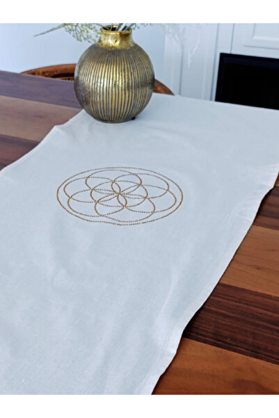 Menar Tasarım Κεντημένος δρομέας Flower of Life 140*40 cm Ειδικού σχεδιασμού ...