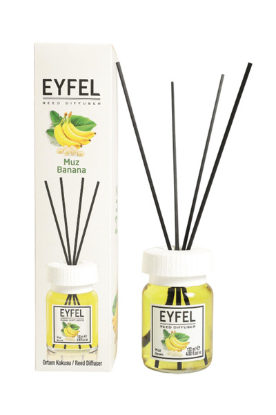 Eyfel odorizant de camera cu bete 120ml, Banana (Banana)