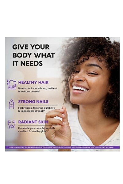 Biotin مكمل الكولاجين والكيراتين - للشعر والبشرة والأظافر، ٢٥٠٠٠ ميكروغرام، ٦٠ كبسولة