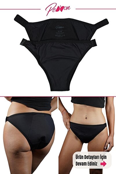 PEDDON Model Almy Comfort - Pachet oferta 2 bucati, super absorbant ultra igienic, chiloti menstruali reglabili in marime 2 bucati