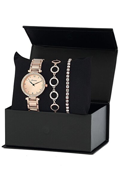 Forentina Rose Metal Kol Saati Bileklik Kombin Set - Ps127500tr