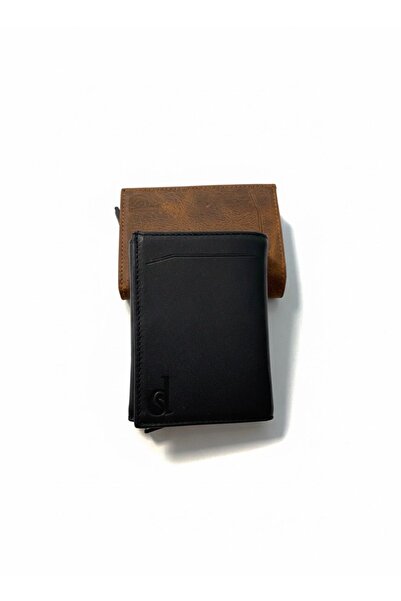 Mekanizmalı Hakiki Deri Cüzdan