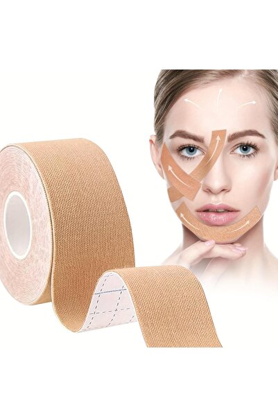 Ramak Lifting facial Estetică Îndepărtarea ridurilor Beauty Cottontape Bandă facială 5m X 2.5cm 2BUC kindmax