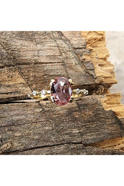 FasekGold Gümüş Yüzük - 0.95 CT Zultanit Kadın 925 Ayar Gümüş Evlilik Teklifi Yüzüğü - Doğal Taşlı Gümüş Yüzük