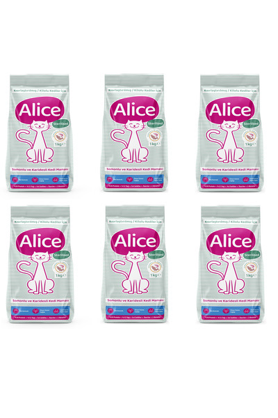 Alice Light&Sterilised Somonlu Karidesli Kısırlaştırılmış/Kilolu Super Premiu...