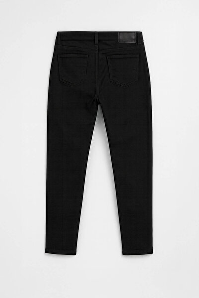 Bluewhite Women's Stretch Fabric Slim Fit Black Jean Trousers
