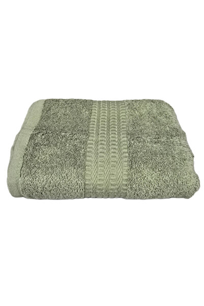 Kotonia Home Prosop de baie Rise Jacquard - 100% bumbac, 500g/mp, verde măsliniu, 50x90 cm
