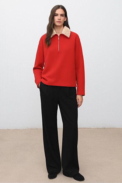 Touché Privé Φούτερ με γούνινο γιακά