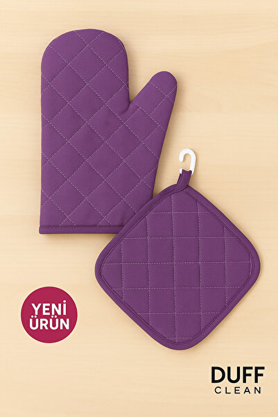 DUFF CLEAN Yanmaz Fırın Eldiveni Ve Fırın Tutacağı (1 ELDİVEN 1 TUTACAK)