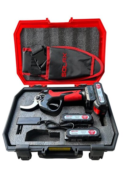 Solax B-2121 Şarjlı Budama Makası ve TUA-01 Teleskobik Uzatma Kolu