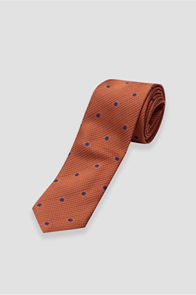 Abbate Краватка 8 см Мікрофібра Поліестер Цегляний Чоловічий Краватка з візерунком