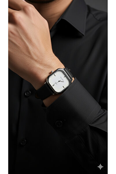 Feron accessories Unisex Deri Kordonlu Quartz Saat TM-0315