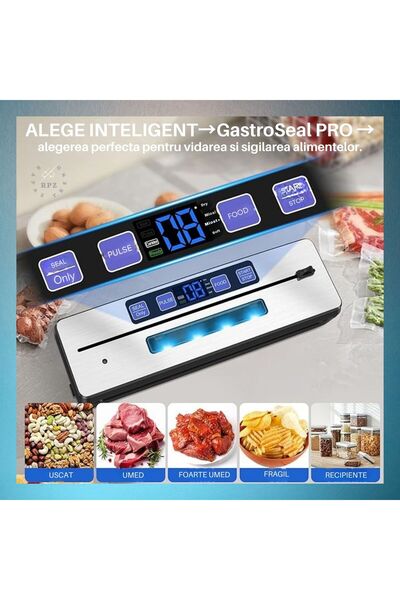 OEM Aparat vidat,sigilat alimente GastroSeal PRO,bara lipire dubla 30 cm,115W,70Kpa,6 functii vidare