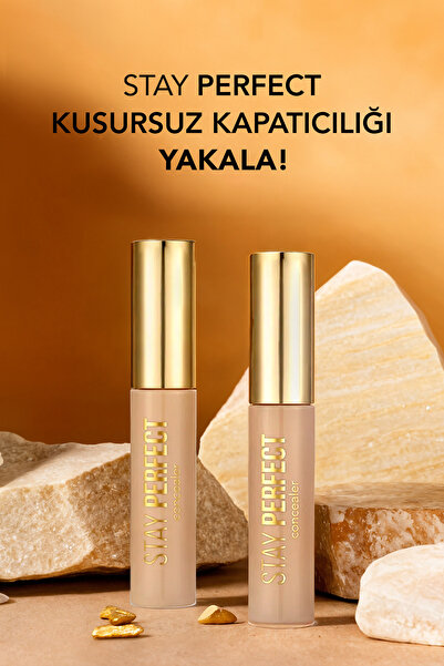 Flormar Doğal Bitişli Kapatıcı (SOĞUK ALT TON) - Stay Perfect Concealer - 001 Fair -8682536085441